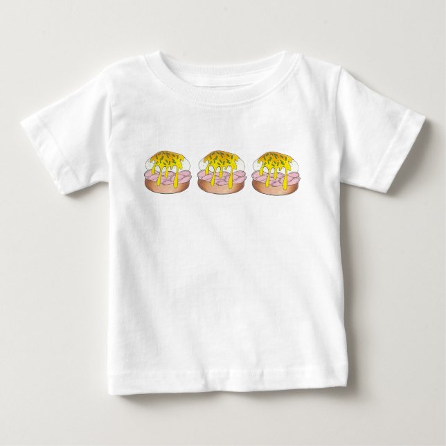 Eggs Benedict Breakfast Diner Food Foodie Ham Baby T-Shirt (Front)