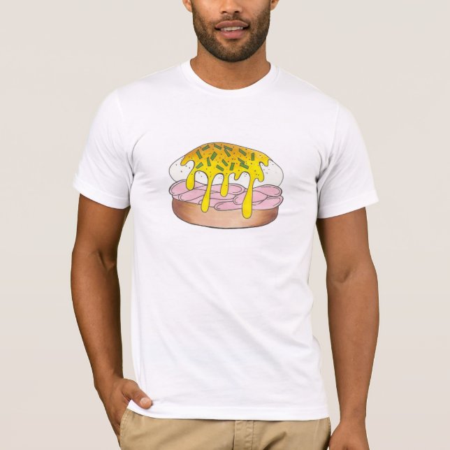 Eggs Benedict Diner Breakfast Food Egg Foodie T-Shirt (Front)