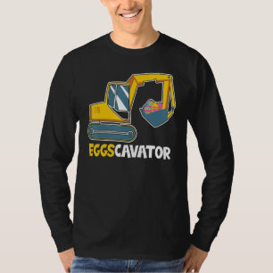 Eggs Cavator Cute Easter Bunny Vintage Easter T-Shirt