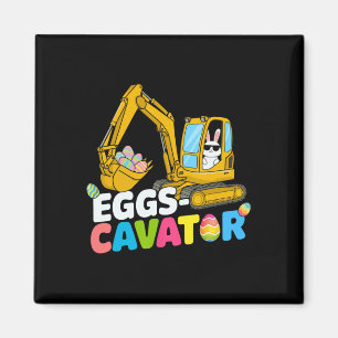 Eggs Cavator Easter Bunny Excavator Easter Toddler Magnet