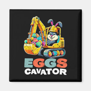 Eggs Cavator Easter Bunny Excavator Magnet