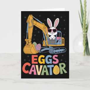 Eggs-cavator Easter Bunny Excavator Toddler Boys E Card
