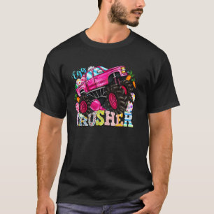 Eggs Crusher Easter Day Monster Truck Kids Spring T-Shirt