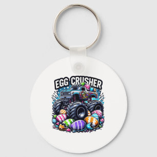 Eggs Crusher Easter Day Monster Truck Kids Toddler Key Ring
