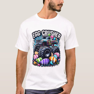 Eggs Crusher Easter Day Monster Truck Kids Toddler T-Shirt