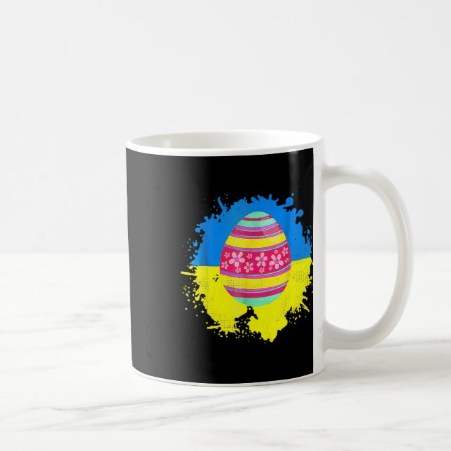 Eggs Easter Ukraine Flag  Coffee Mug (Right)
