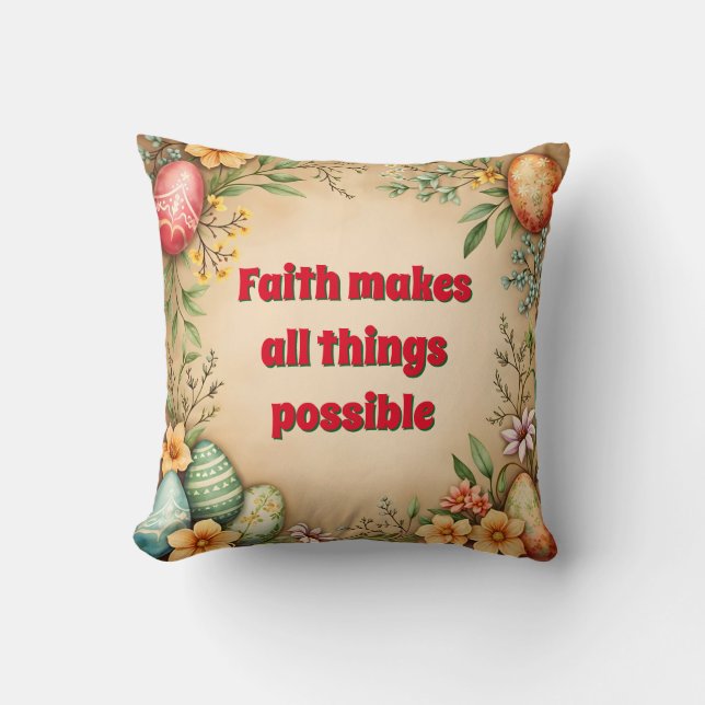 Eggs Easter Vintage Trendy Collection Cushion (Front)