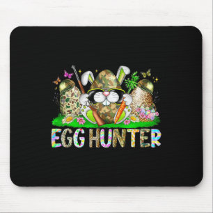Eggs Hunter Bunny Camouflage Easter Day For Men Wo Mouse Pad