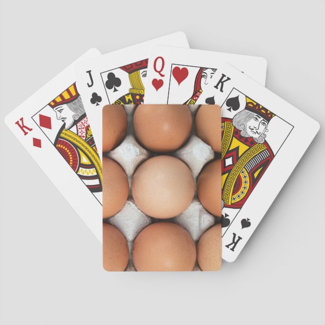 Eggs in a box playing cards (Back)