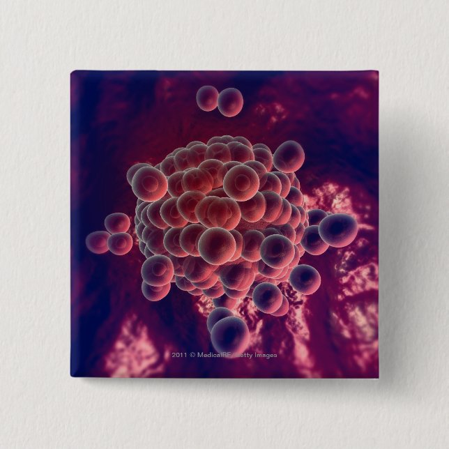 Eggs in an ovum 15 cm square badge (Front)
