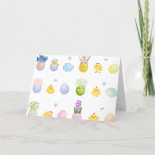 EGGS n CHICKS EASTER CARD FOR ANYONE