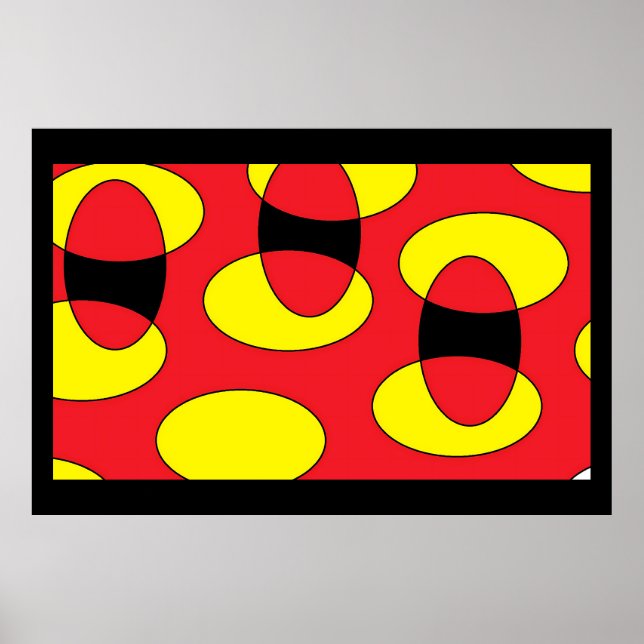 Eggs of a Demon - Ken Gauge Abstract Art Poster (Front)