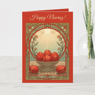 Eggs of Nowruz Ornate Persian Celebration Card