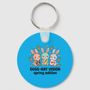 Eggs-Ray Spring Edition Funny Rad Tech Easter Key Ring