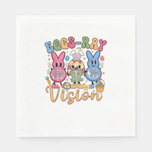 Eggs Ray Vision Happy Easter Day Xray Technician R Napkin