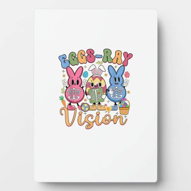 Eggs Ray Vision Happy Easter Day Xray Technician R Plaque (Front)