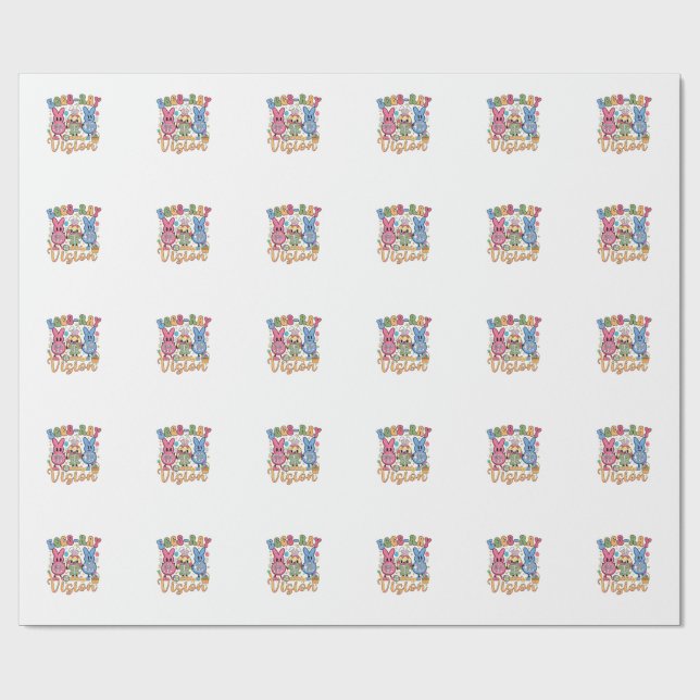 Eggs Ray Vision Happy Easter Day Xray Technician R Wrapping Paper (Flat)