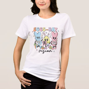 Eggs Ray Vision Nurse Easter Xray Technologist Rad Tri-Blend Shirt