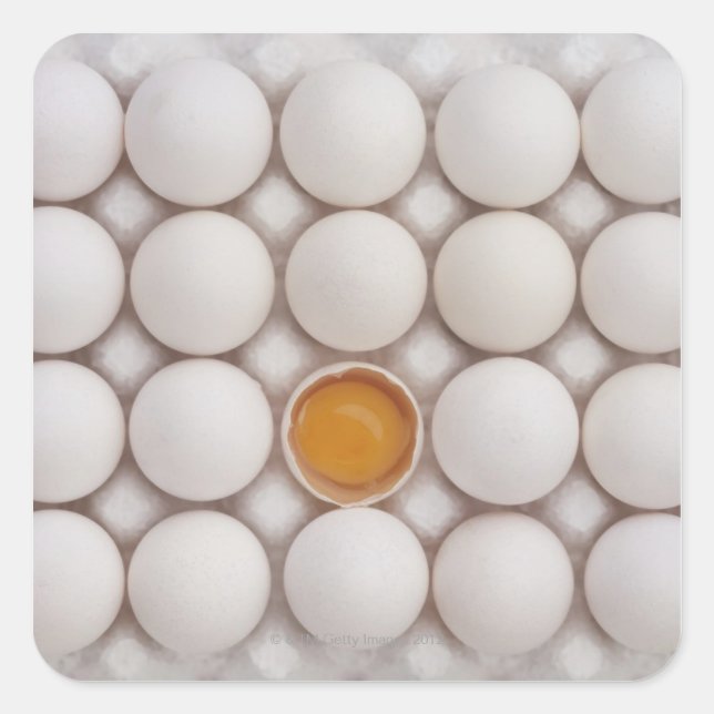 Eggs Square Sticker (Front)