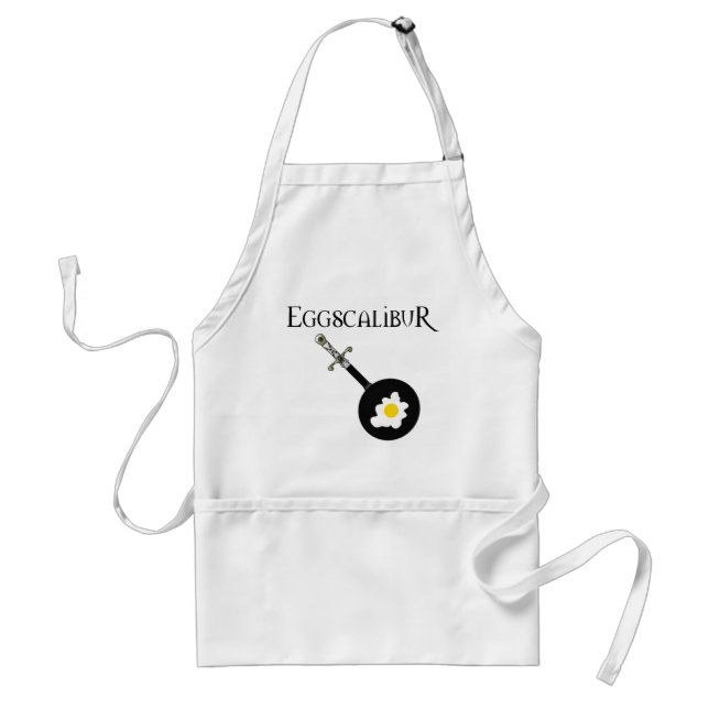 Eggscalibur frying pan sword Apron (Front)