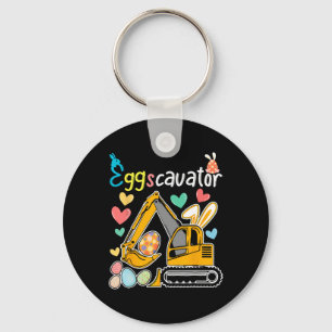 Eggscavator Easter Egg Hunt Construction Trucks Gi Key Ring