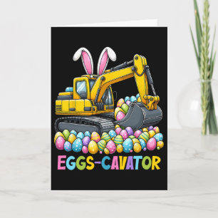 Eggscavator Easter Egg Hunt Construction Trucks To Card