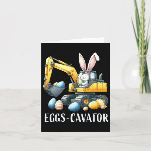 Eggscavator Easter Egg Hunt Construction Trucks To Card