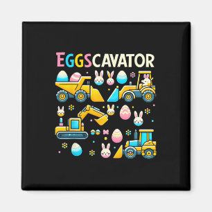 Eggscavator Easter Egg Hunt Construction Trucks To Magnet