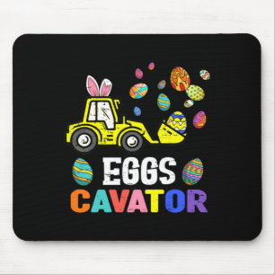Eggscavator Happy Easter Excavator Hunting Egg Ki  Mouse Pad