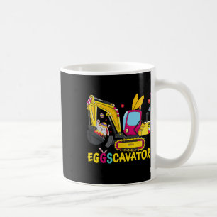 Eggscavator Happy Easter Funny Excavator Hunting E Coffee Mug