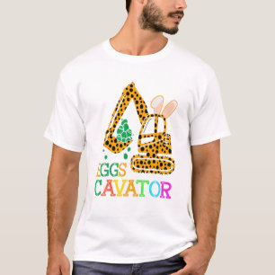 Eggscavator Happy Easter Funny Excavator Hunting E T-Shirt