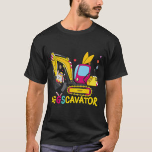 Eggscavator Happy Easter Funny Excavator Hunting E T-Shirt