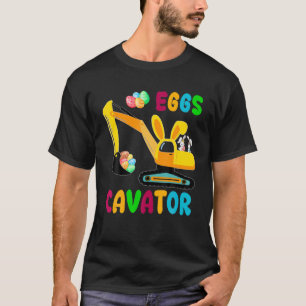 Eggscavator Happy Easter Funny Excavator Hunting E T-Shirt
