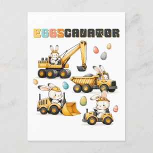 eggscavator holiday postcard