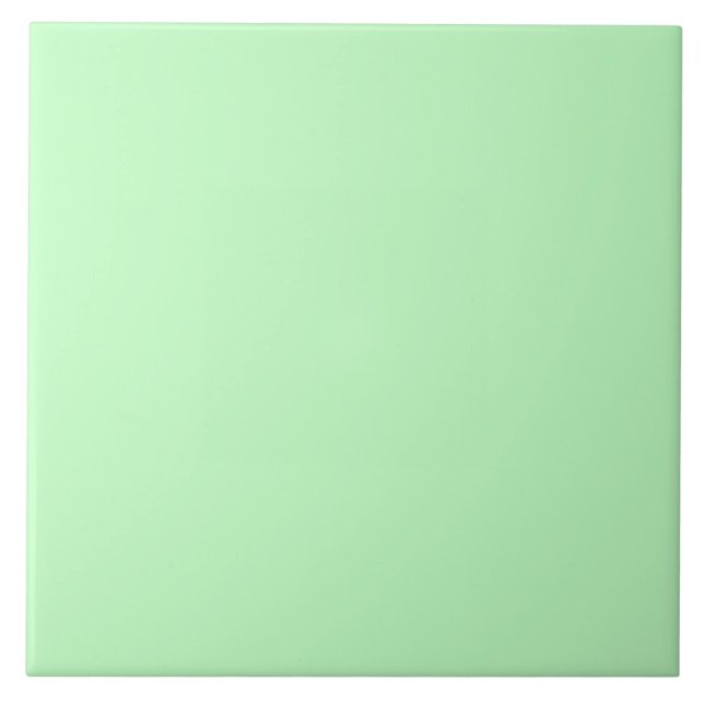 Eggshell Blue Green Pastel Colour Background Ceramic Tile (Front)