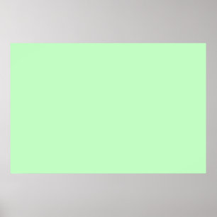 Eggshell Blue Green Pastel Colour Background Poster
