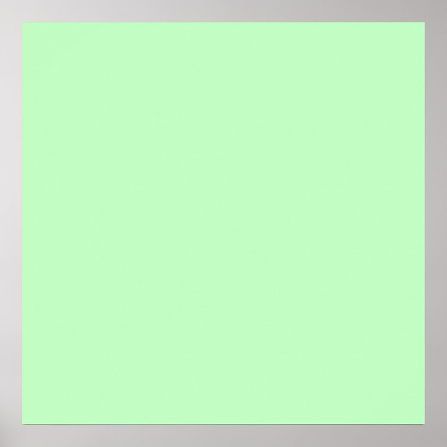 Eggshell Blue Green Pastel Colour Background Poster (Front)