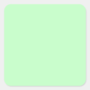 Eggshell Blue Green Pastel Colour Background Square Sticker