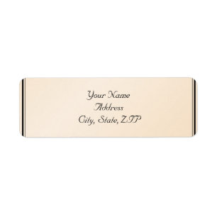 Eggshell Elegance Return Address Label