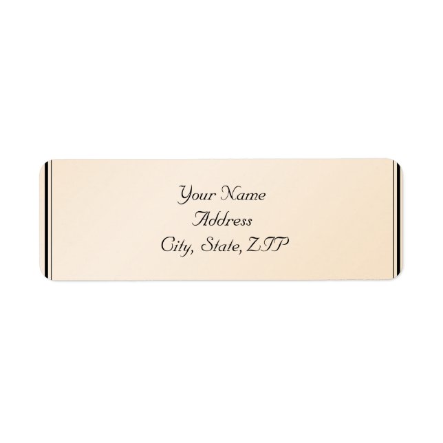Eggshell Elegance Return Address Label (Front)