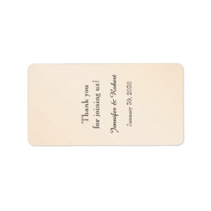 Eggshell Elegance Wedding Lip Balm Label