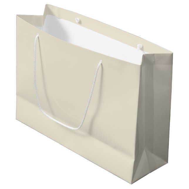 Eggshell Solid Colour Large Gift Bag (Front Angled)
