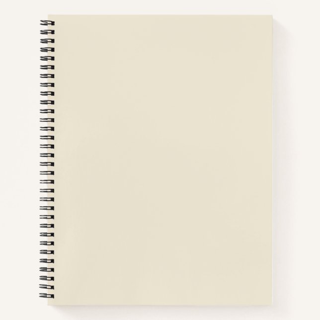Eggshell Solid Colour Notebook (Front)