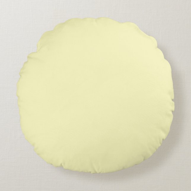 Eggshell(solid colour) round cushion (Front)