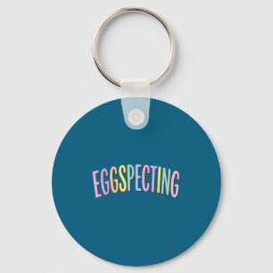 Eggspecting easter expecting parents pregnancy key ring