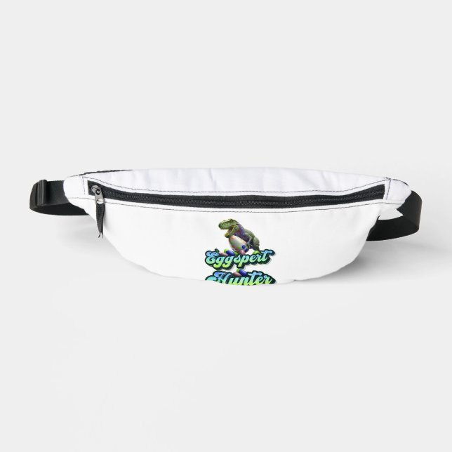 Eggspert Easter Eggs Hunter Easter Dinosaur Egg   Bum Bags (Front)
