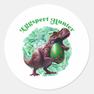Eggspert Hunter Easter Egg Hunting Easter Classic Round Sticker