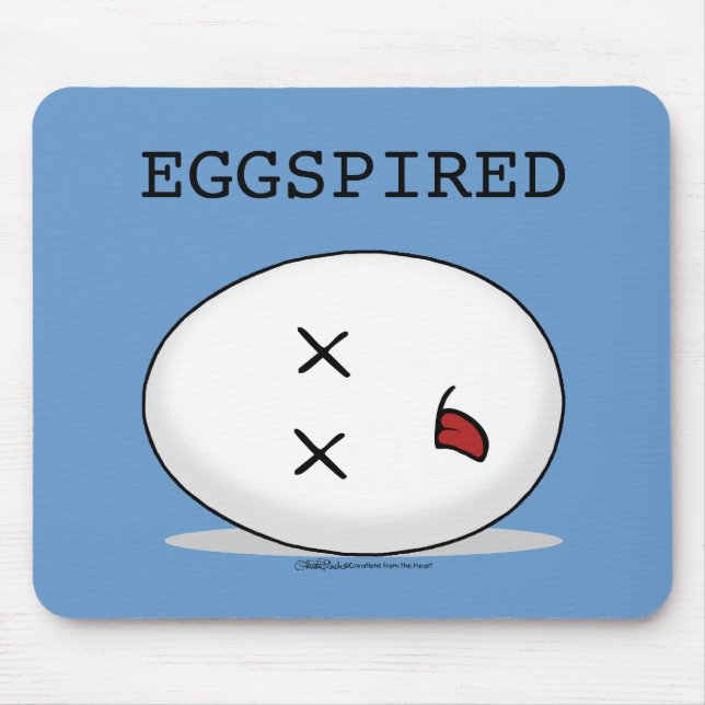 Eggspired-(Expired) Dead Egg Mouse Pad (Front)