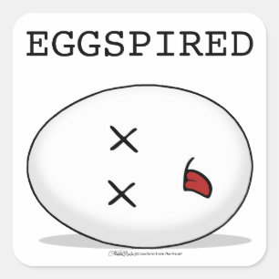 Eggspired-(Expired) Dead Egg Square Sticker
