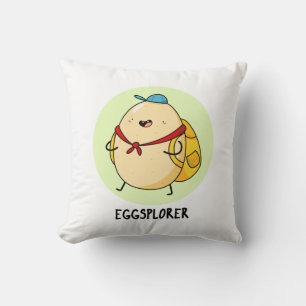 Eggsplorer Funny Egg Explorer Pun  Cushion